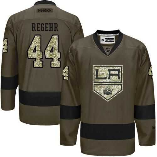 Glued Los Angeles Kings #44 Robyn Regehr Green Salute to Service NHL Jersey,We sell and wholesale Glued Los Angeles Kings #44 Robyn Regehr Green Salute to Service NHL Jersey on line form chian!